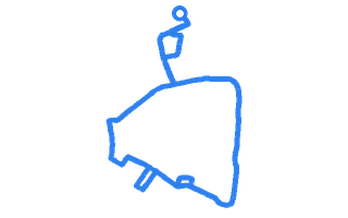 Route shape for Route 5 at Glasgow (Anniesland) DTC