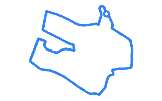 Route shape for Route 6 at Glasgow (Anniesland) DTC