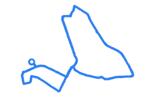 Route shape for Route 7 at Glasgow (Anniesland) DTC