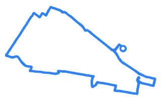 Route shape for Route 2 at Glasgow Shieldhall DTC