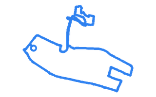Route shape for Route 4 at Glasgow Shieldhall DTC
