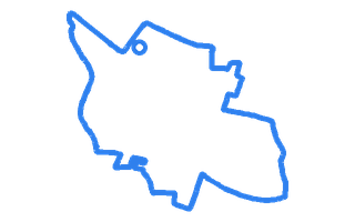 Route shape for Route 6 at Glasgow Shieldhall DTC