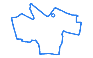 Route shape for Route 12 at Glasgow Shieldhall DTC