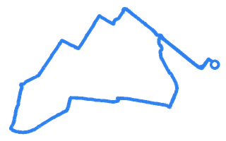 Route shape for Route 14 at Glasgow Shieldhall DTC