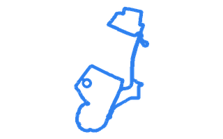 Route shape for Route 15 at Glasgow Shieldhall DTC