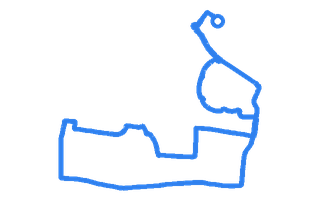 Route shape for Route 16 at Glasgow Shieldhall DTC