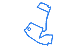 Route shape for Route 17 at Glasgow Shieldhall DTC