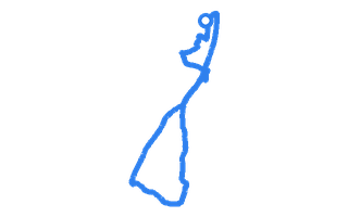 Route shape for Route 3 at Gloucester DTC