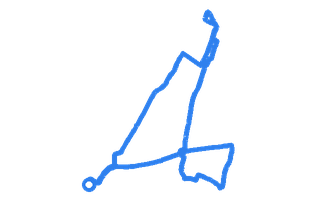 Route shape for Route 6 at Gloucester DTC