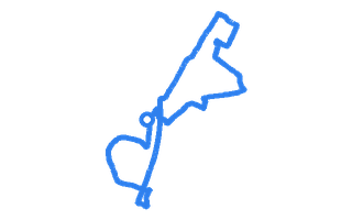 Route shape for Route 8 at Gloucester DTC