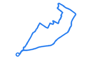 Route shape for Route 10 at Gloucester DTC