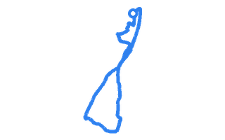 Route shape for Route 12 at Gloucester DTC