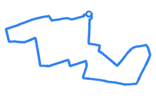 Route shape for Route 1 at Goodmayes DTC