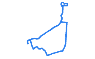 Route shape for Route 2 at Goodmayes DTC