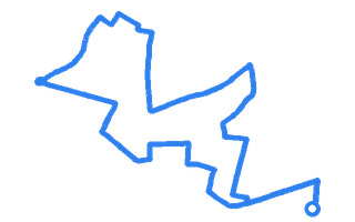 Route shape for Route 4 at Goodmayes DTC