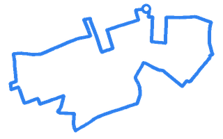 Route shape for Route 9 at Goodmayes DTC
