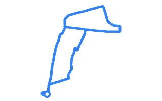 Route shape for Route 10 at Goodmayes DTC