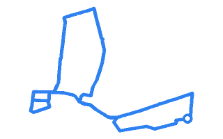 Route shape for Route 11 at Goodmayes DTC