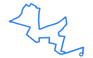 Route shape for Route 13 at Goodmayes DTC