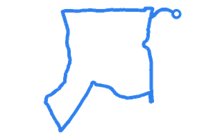 Route shape for Route 9 at Gosforth DTC