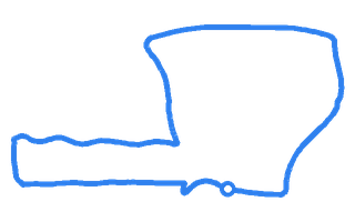 Route shape for Route 10 at Gosforth DTC