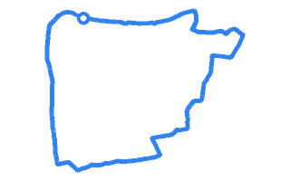 Route shape for Route 14 at Gosforth DTC