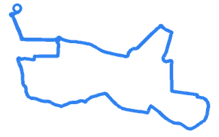 Route shape for Route 1 (NEW) at Grangemouth (Falkirk Stadium) DTC