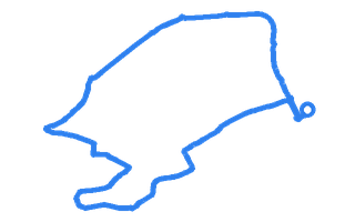 Route shape for Route 11 (NEW) at Grangemouth (Falkirk Stadium) DTC