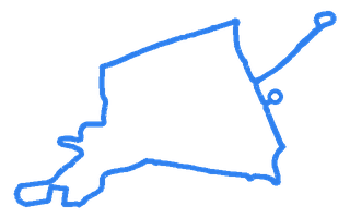 Route shape for Route 14 (NEW) at Grangemouth (Falkirk Stadium) DTC