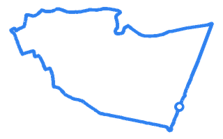 Route shape for Route 1 at Grantham DTC
