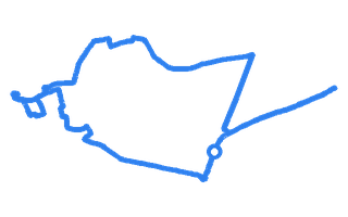 Route shape for Route 2 at Grantham DTC