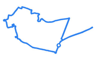 Route shape for Route 5 at Grantham DTC