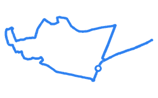 Route shape for Route 8 at Grantham DTC