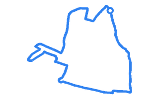 Route shape for Route 3 at Greenford (Horsenden Lane) DTC