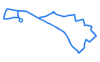 Route shape for Route 8 at Greenford (Horsenden Lane) DTC