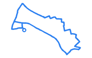 Route shape for Route 9 at Greenford (Horsenden Lane) DTC