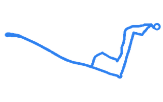 Route shape for Route 4 at Greenford (Whitton Ave East) DTC