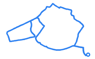 Route shape for Route 5 at Greenford (Whitton Ave East) DTC
