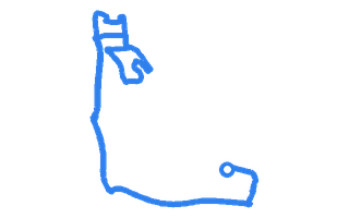 Route shape for Route 2 at Greenham DTC