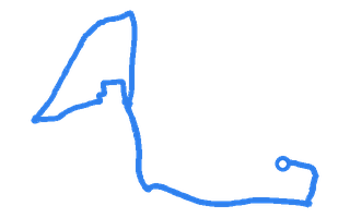 Route shape for Route 3 at Greenham DTC