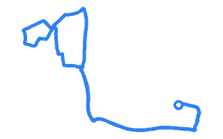 Route shape for Route 4 at Greenham DTC