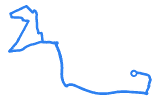 Route shape for Route 5 at Greenham DTC