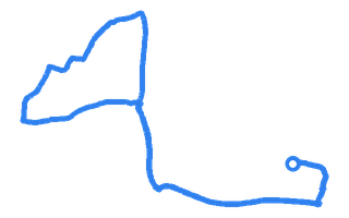 Route shape for Route 7 at Greenham DTC