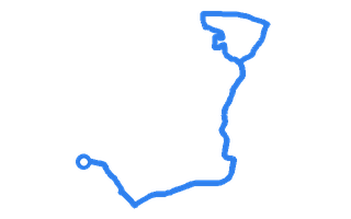 Route shape for Route 8 (NEW) at Greenham DTC