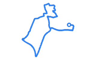 Route shape for Route 9 at Greenham DTC