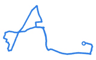 Route shape for Route 11 at Greenham DTC