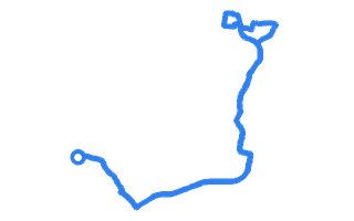Route shape for Route 14 at Greenham DTC