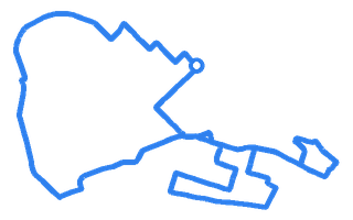 Route shape for Route 4 at Greenock DTC