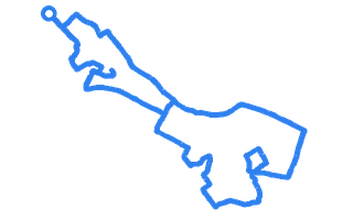 Route shape for Route 9 at Greenock DTC