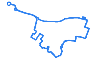 Route shape for Route 7 at Grimbsy Coldwater DTC